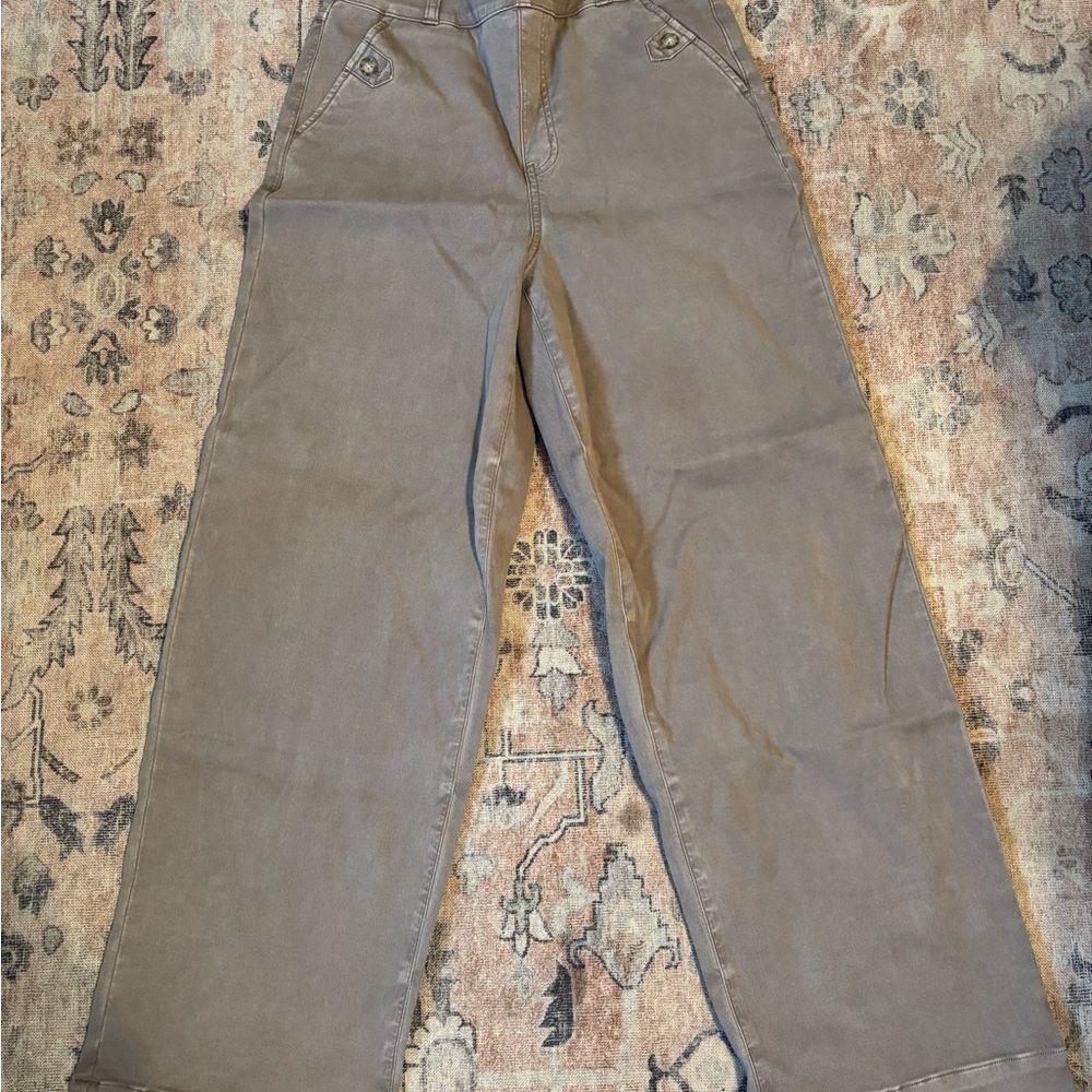 SPANX womens wide leg crop pant